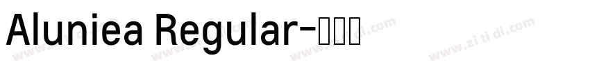 Aluniea Regular字体转换